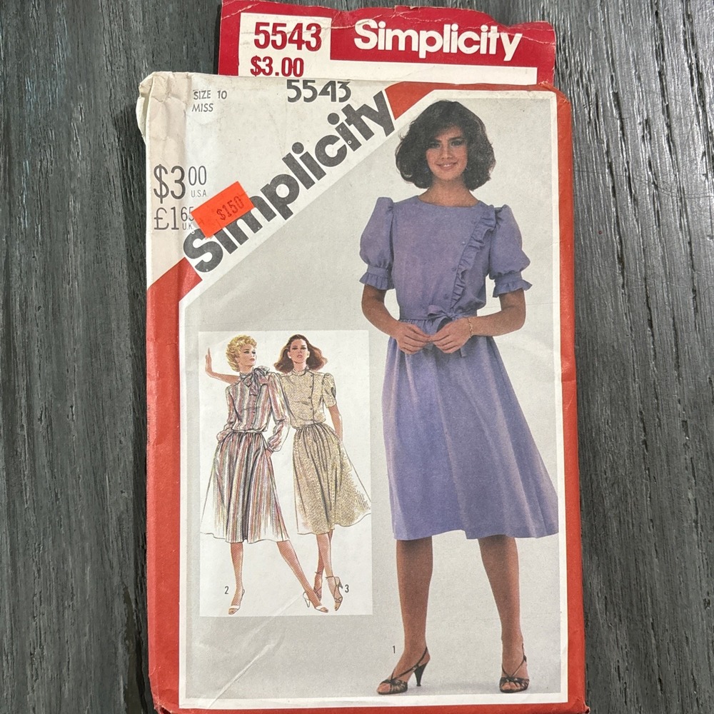 VTG Simplicity Sewing Pattern Lot of 18 Misses Dress 80s NOS Brand New SZ 8-24 - Picture 3 of 14